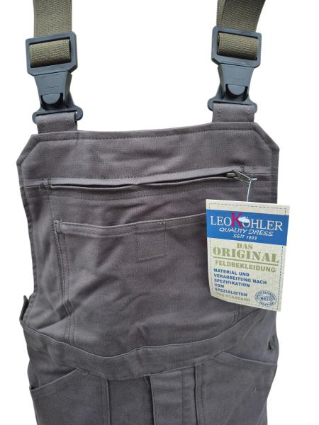 original Leo Köhler Moleskin Latzhose Moleskinlatzhose BW Arbeitshose oliv 46-64